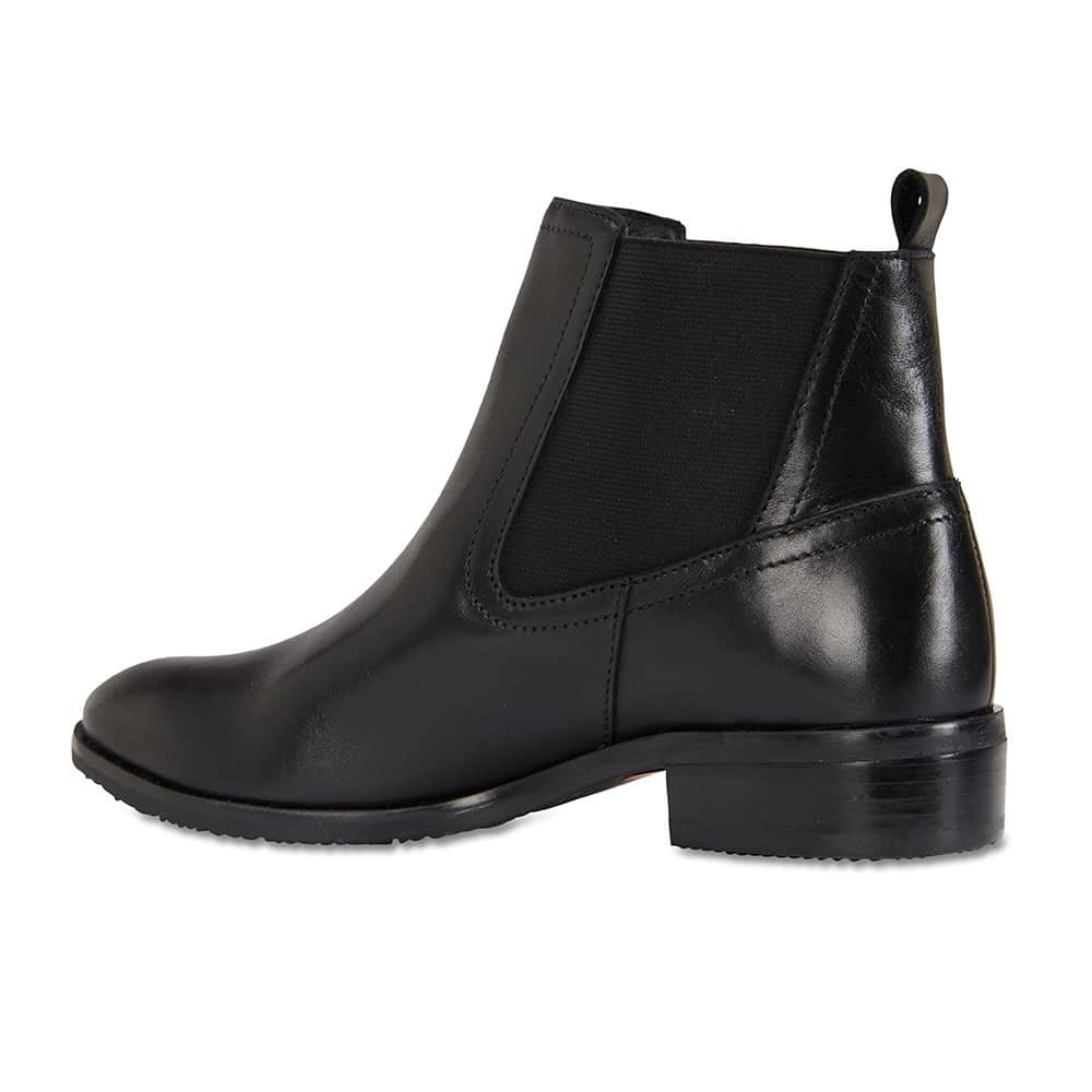 Leonard Boot in Black Leather