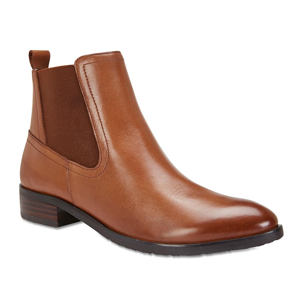 Leonard Boot in Cognac Leather