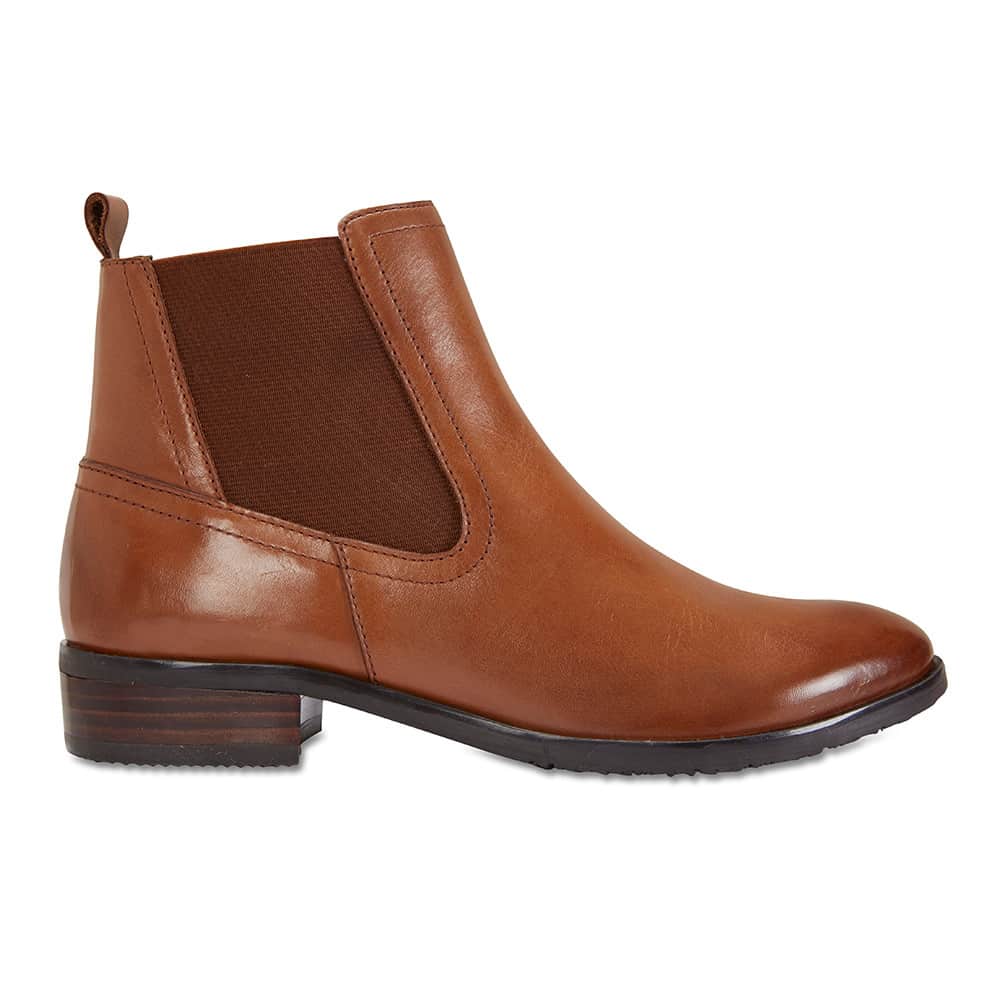 Leonard Boot in Cognac Leather