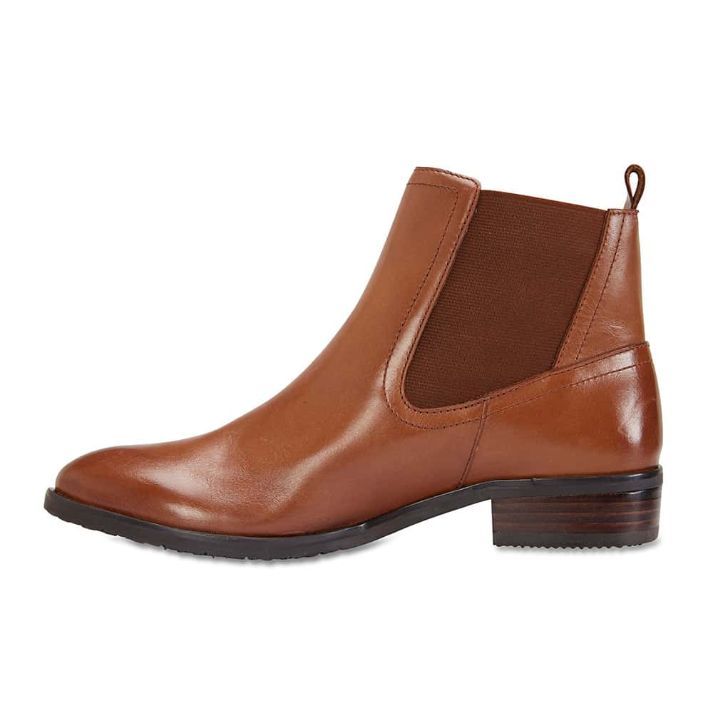 Leonard Boot in Cognac Leather