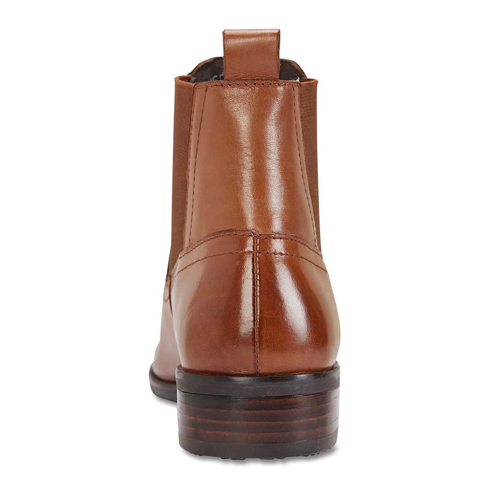 Leonard Boot in Cognac Leather