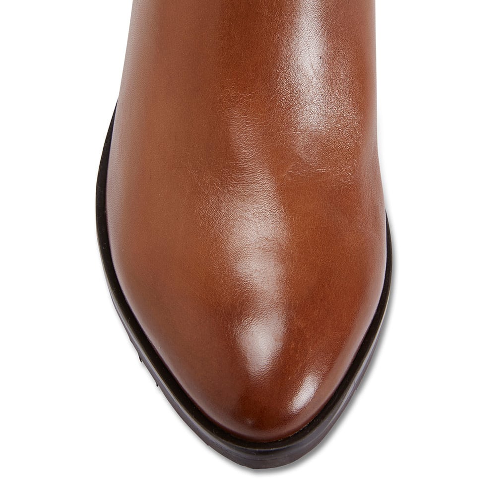 Leonard Boot in Cognac Leather