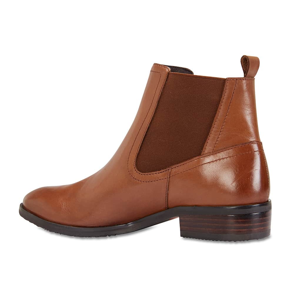 Leonard Boot in Cognac Leather