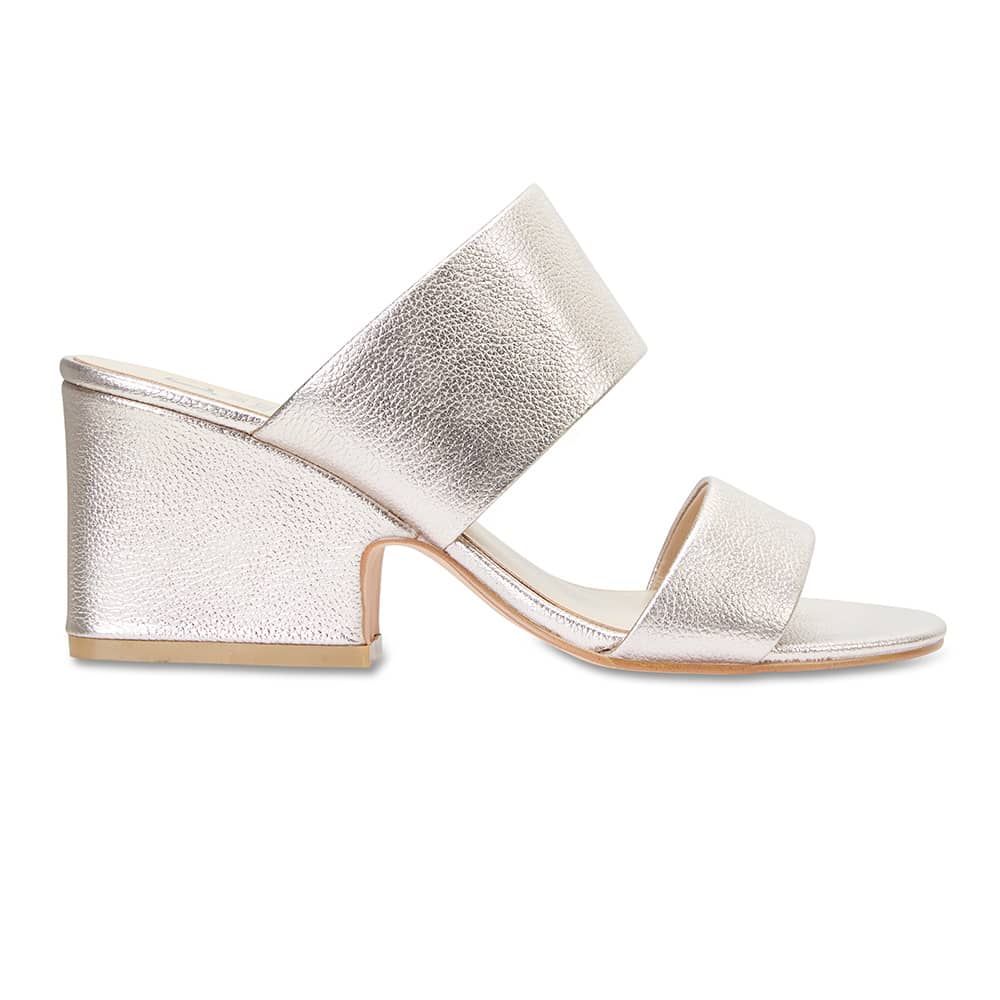 Marcella Heel in Soft Gold Leather