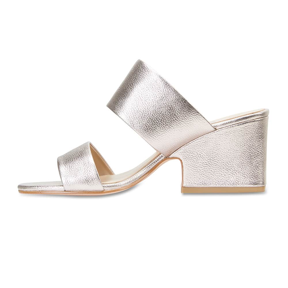 Marcella Heel in Soft Gold Leather