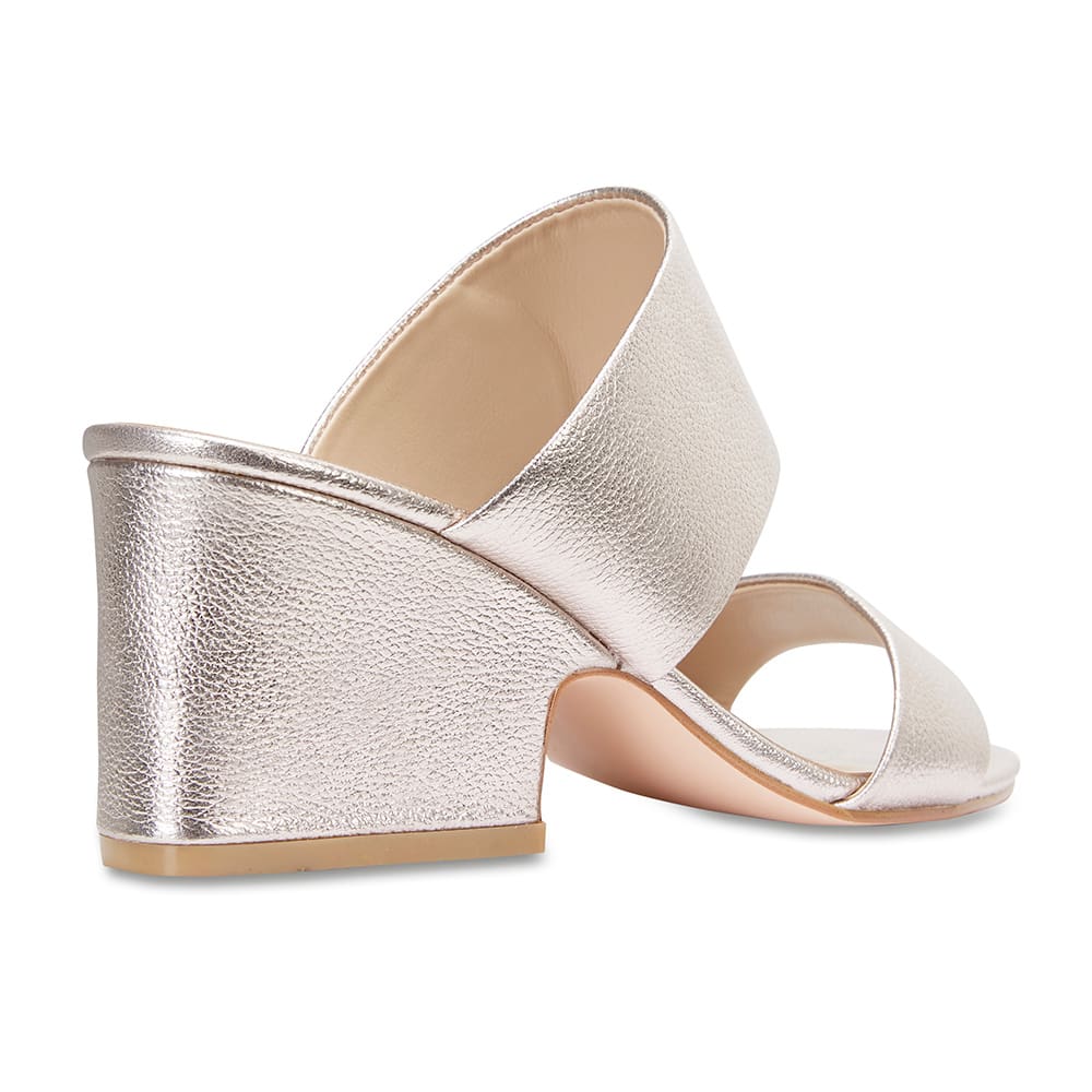 Marcella Heel in Soft Gold Leather