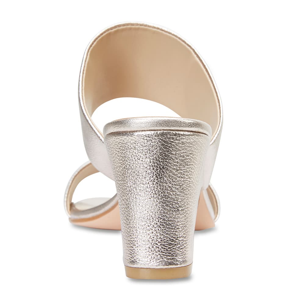 Marcella Heel in Soft Gold Leather