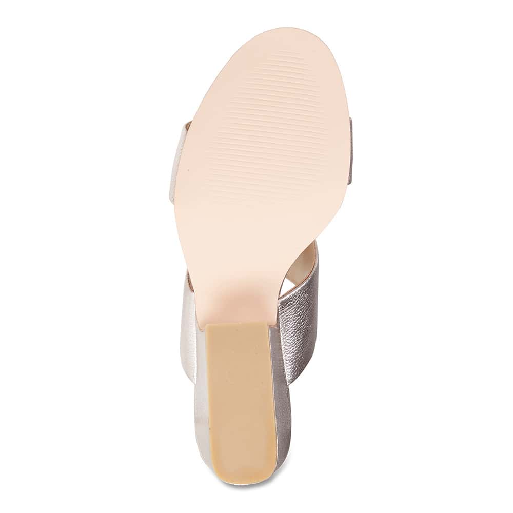 Marcella Heel in Soft Gold Leather