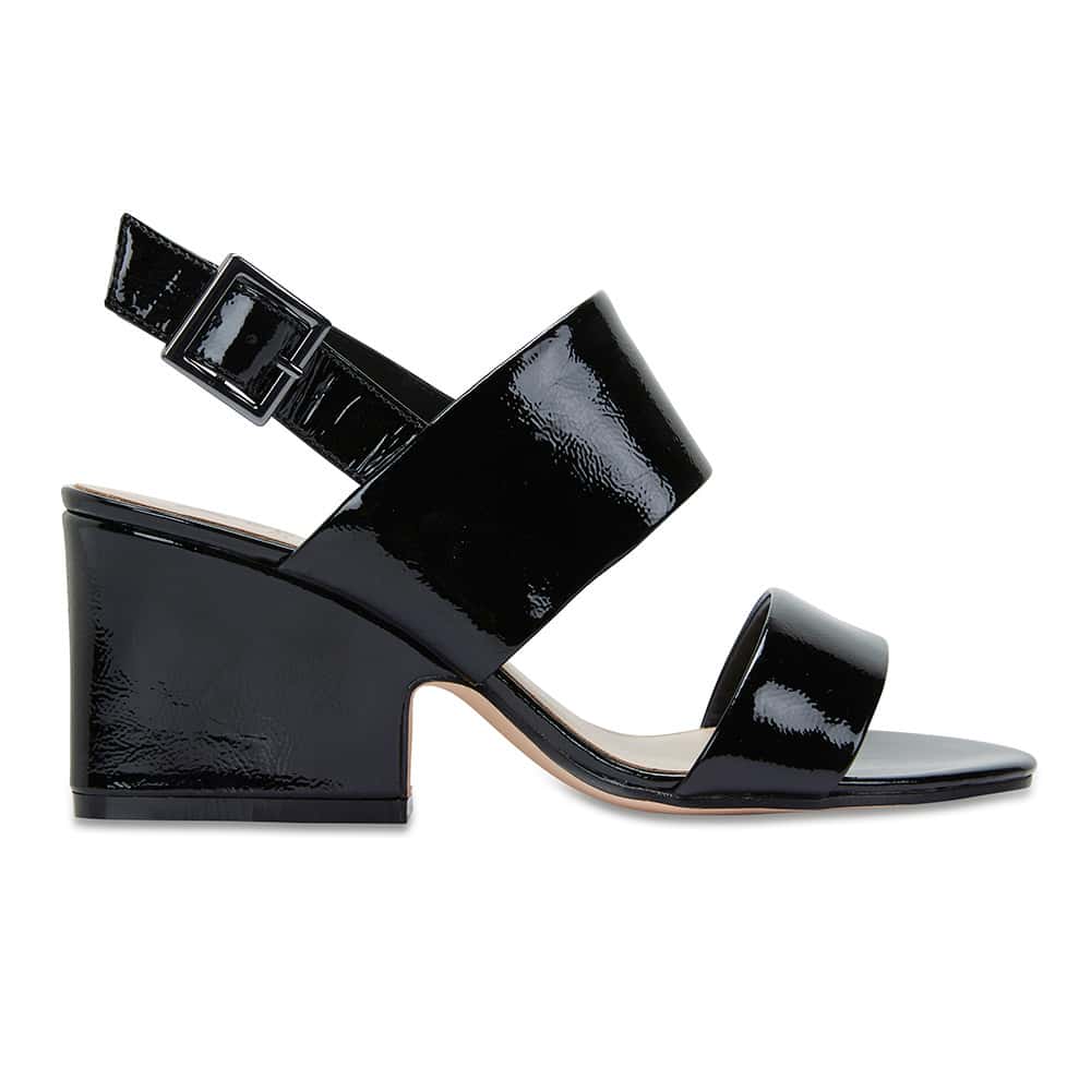 Montego Heel in Black Patent