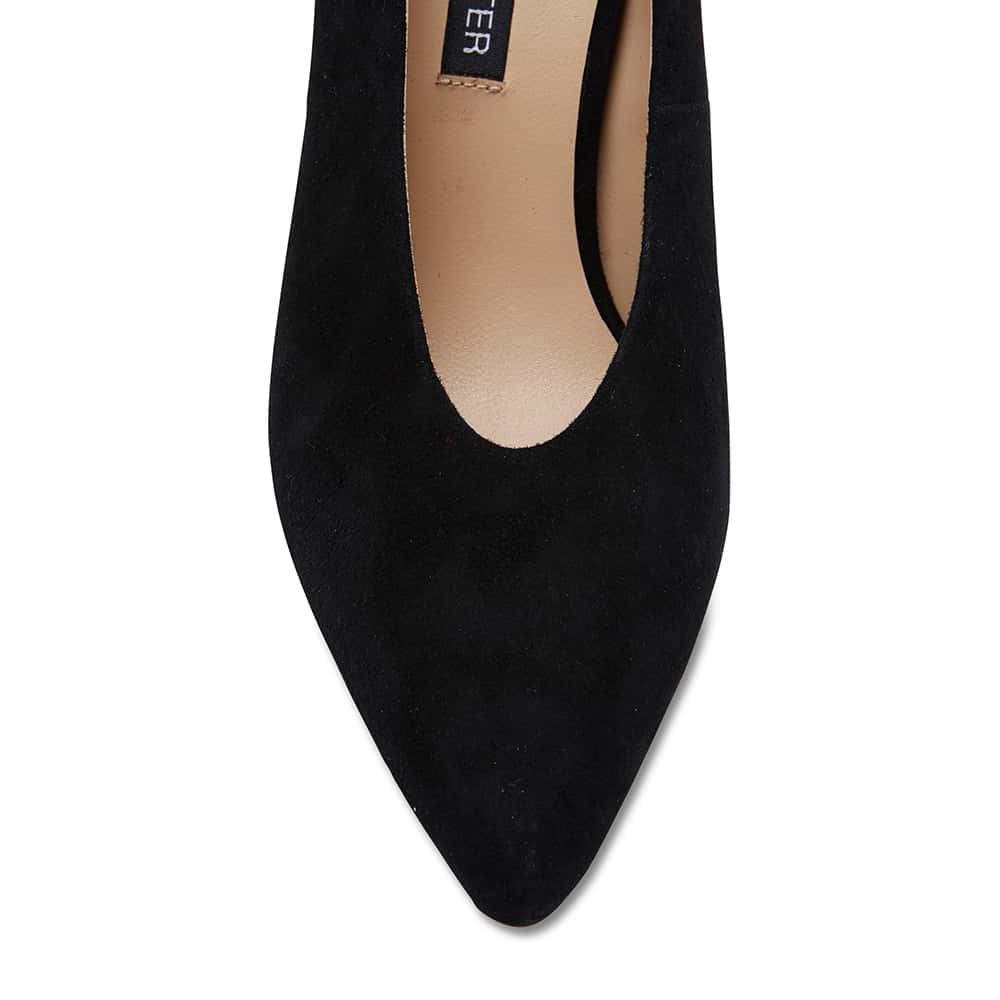 Nancy Heel in Black Suede