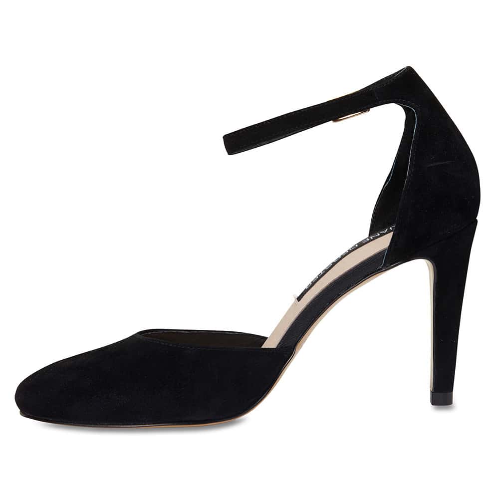 Naomi Heel in Black Suede