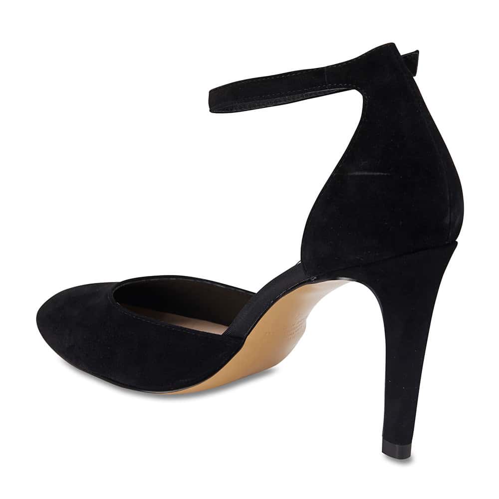 Naomi Heel in Black Suede