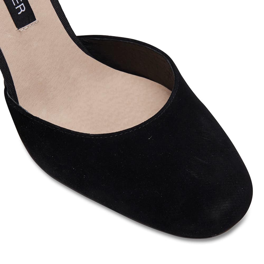 Naomi Heel in Black Suede