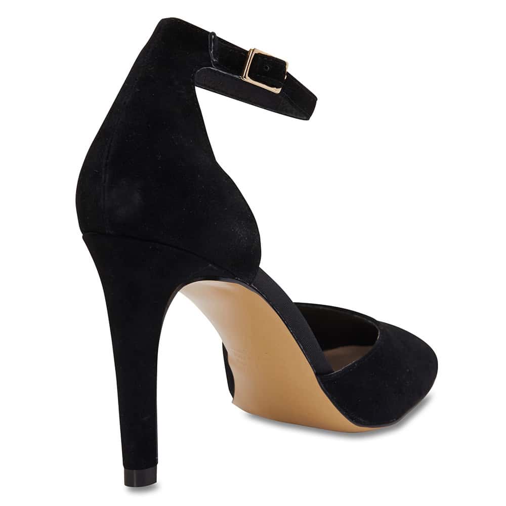 Naomi Heel in Black Suede
