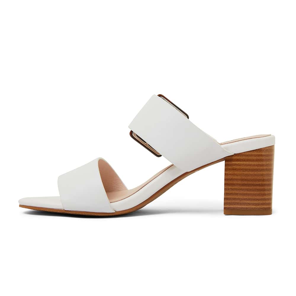 Nate Heel in White Leather