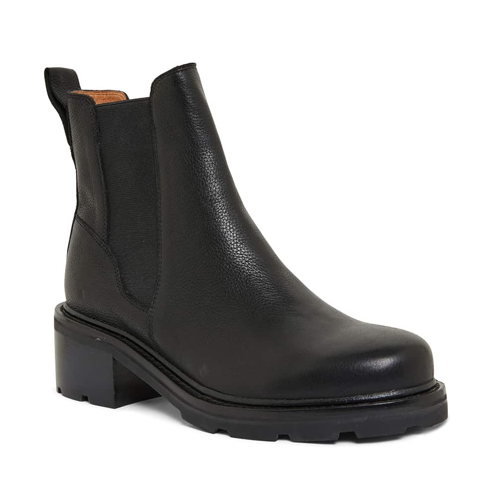 Nepal Boot in Black Leather Jane Debster Shoe HQ