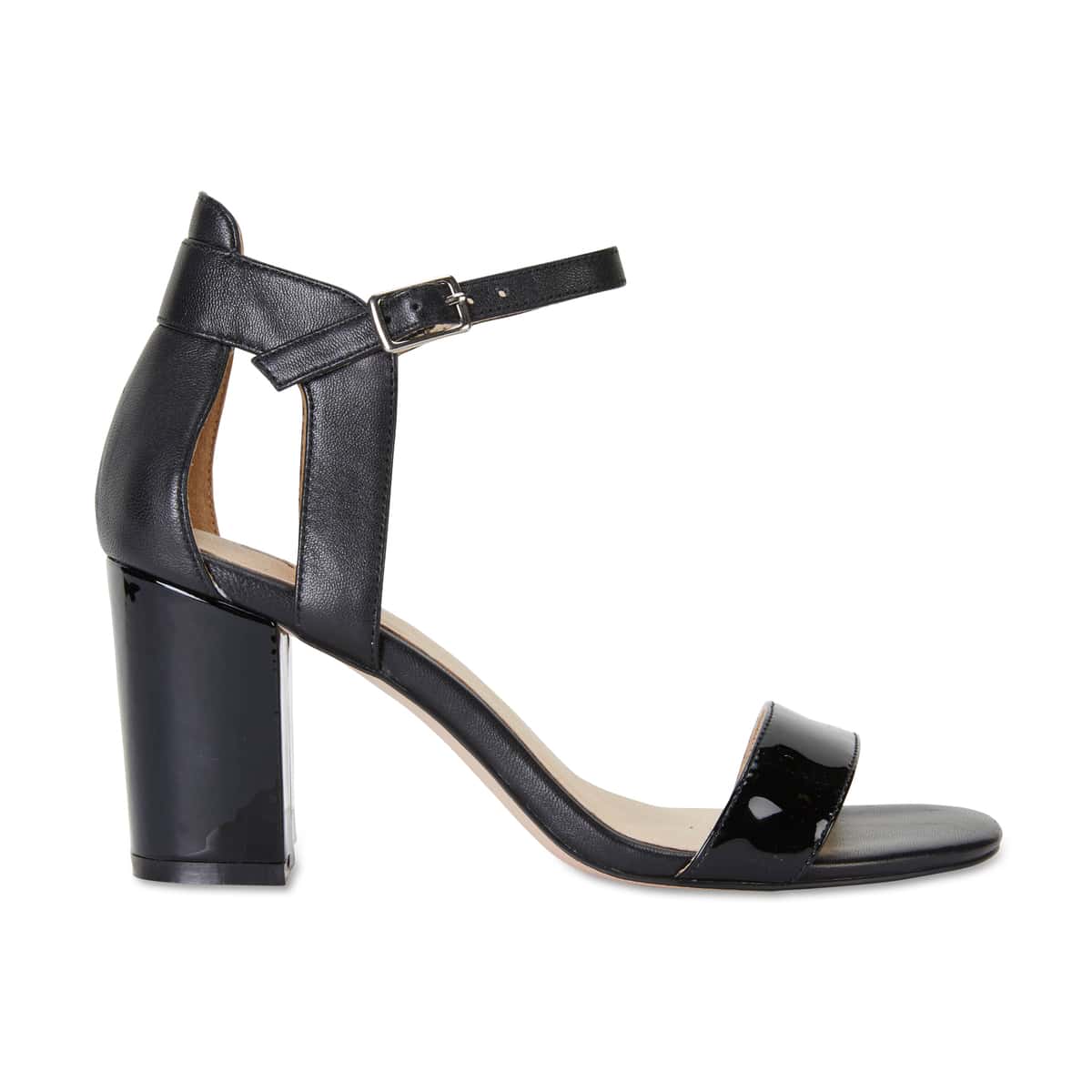 Nexus Heel in Black Patent