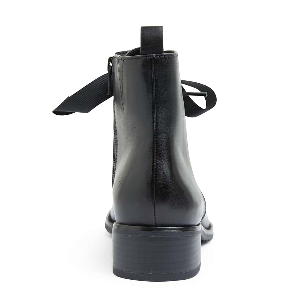 Nimble Boot in Black Leather