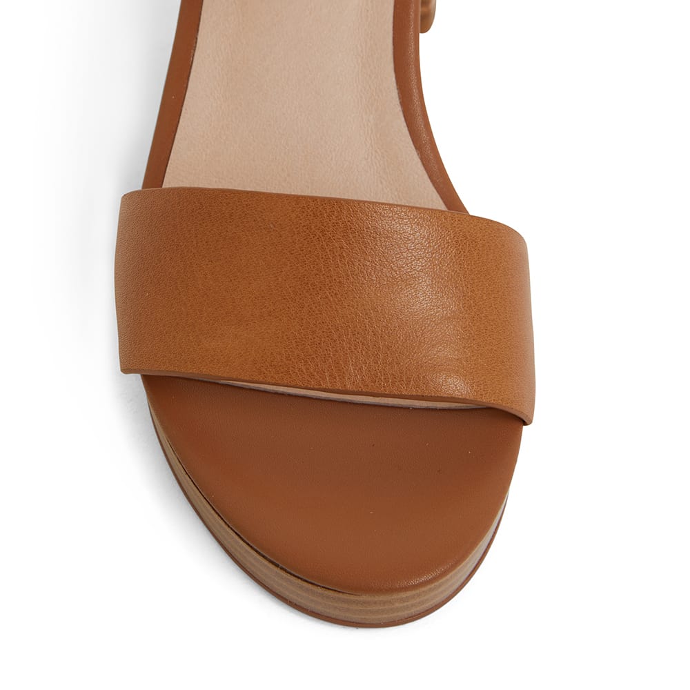 Petra Heel in Tan Leather