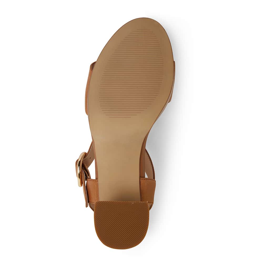 Petra Heel in Tan Leather