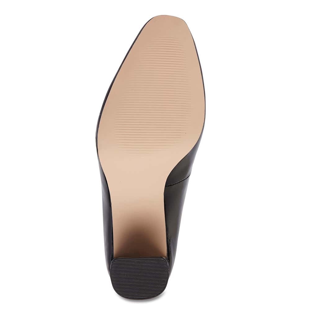Piper Heel in Black Patent