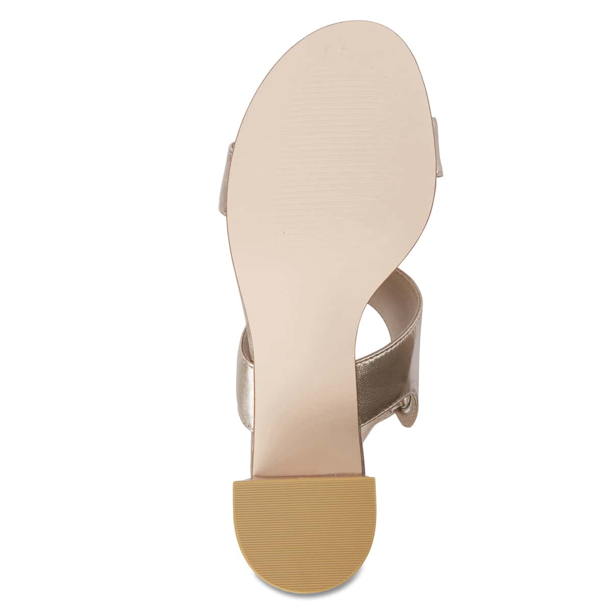 Pride Heel in Gold Metallic Leather