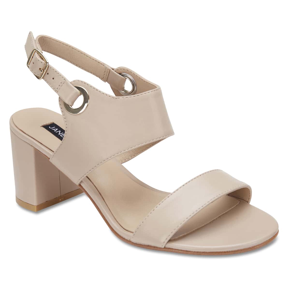 Pride Heel in Nude Leather