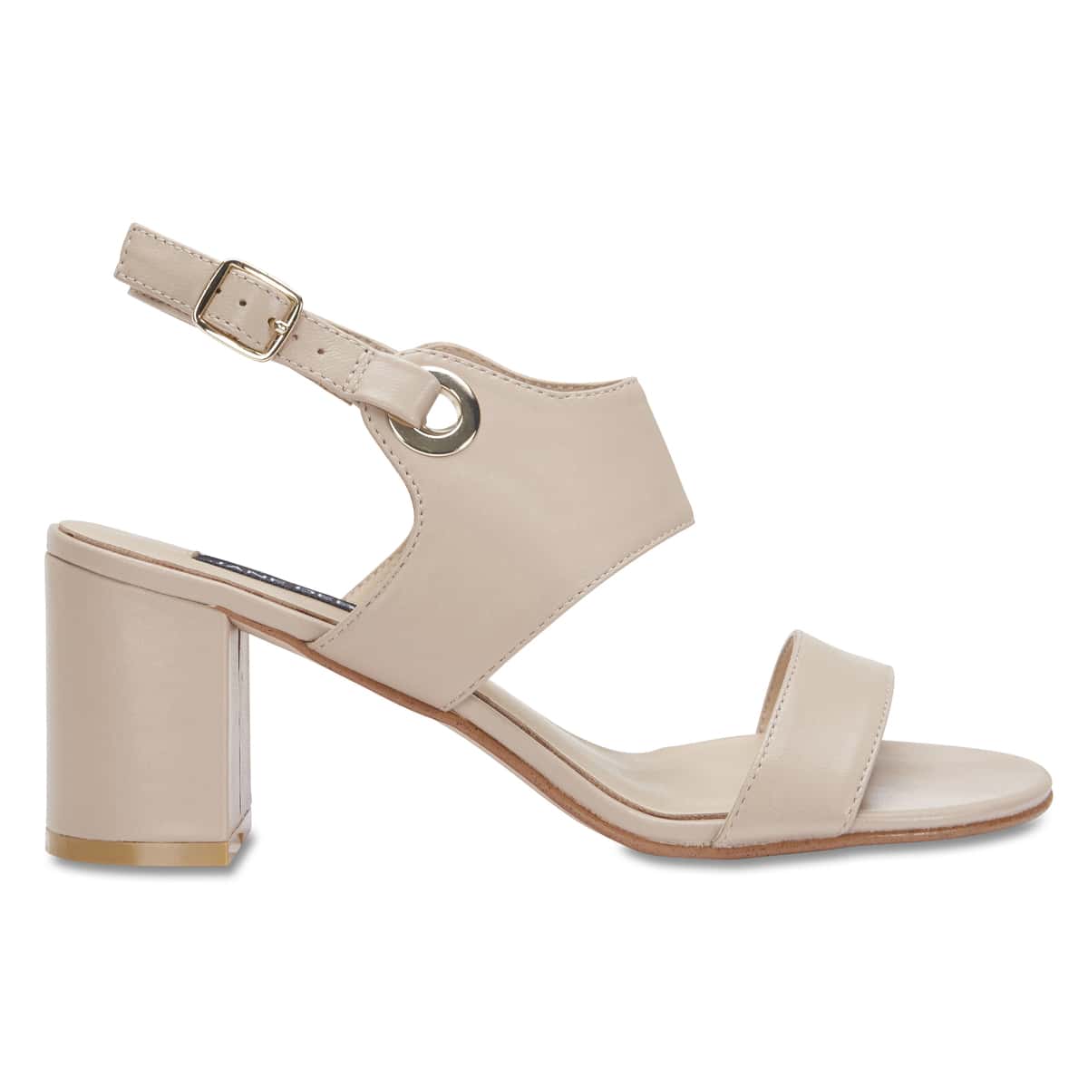 Pride Heel in Nude Leather