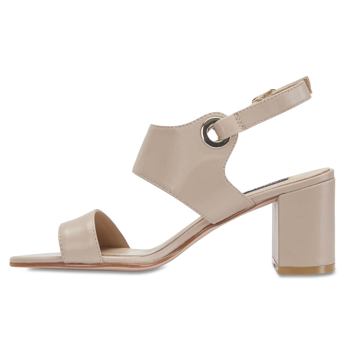Pride Heel in Nude Leather
