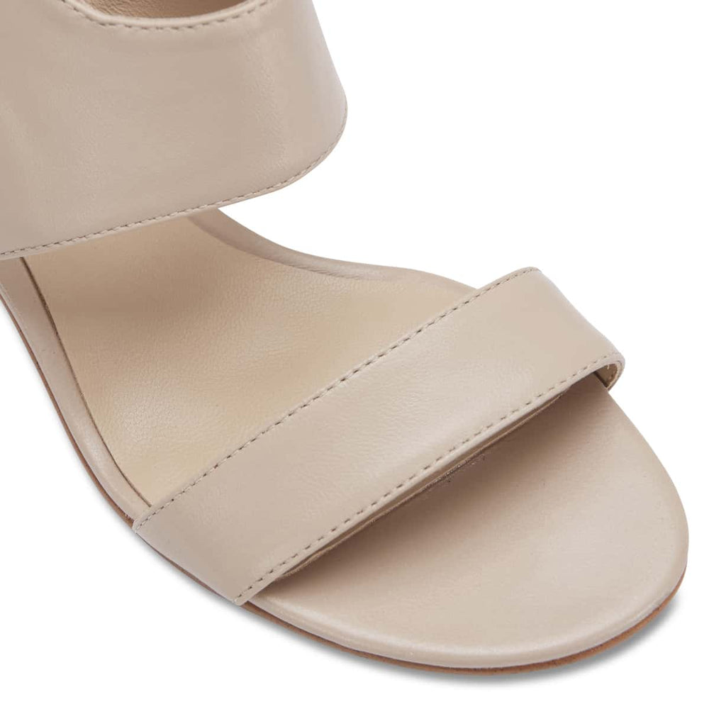 Pride Heel in Nude Leather