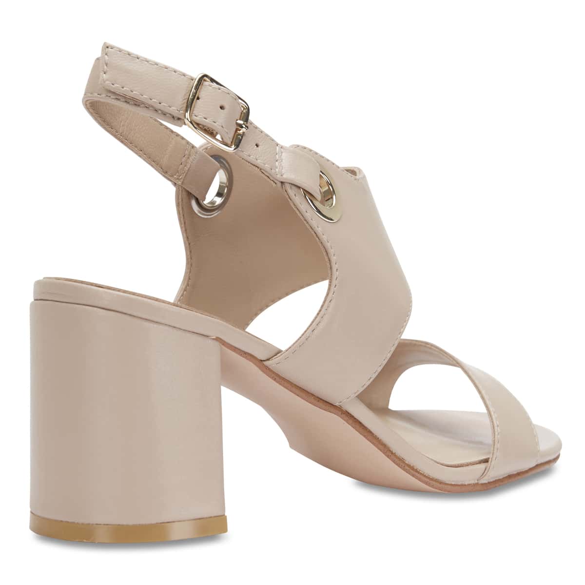 Pride Heel in Nude Leather