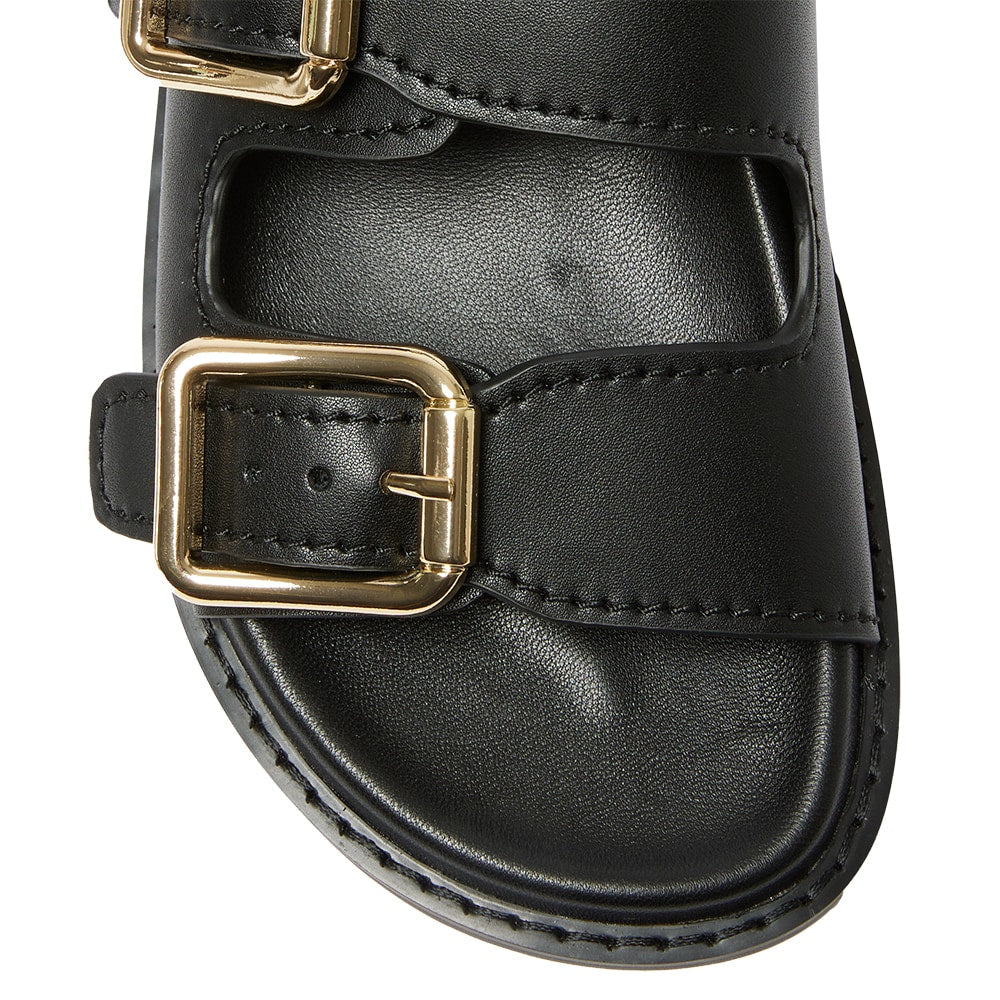 Randall Slide in Black Leather