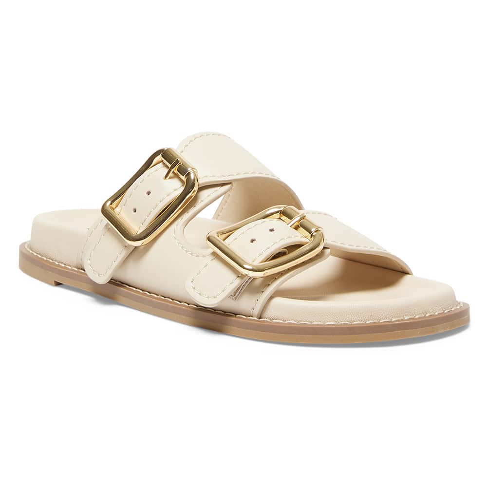 Randall Slide in Nude Leather