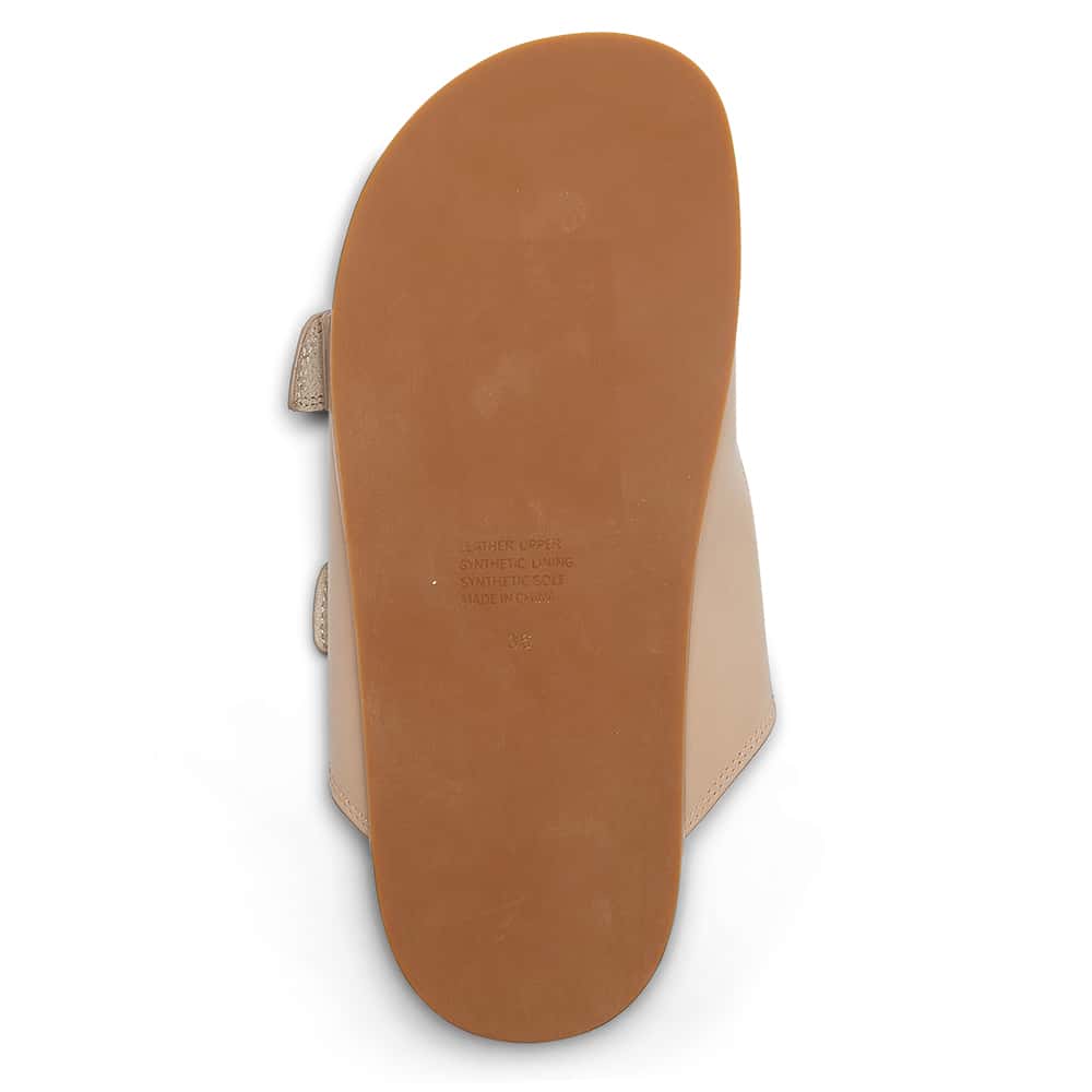 Rascal Slide in Nude Leather