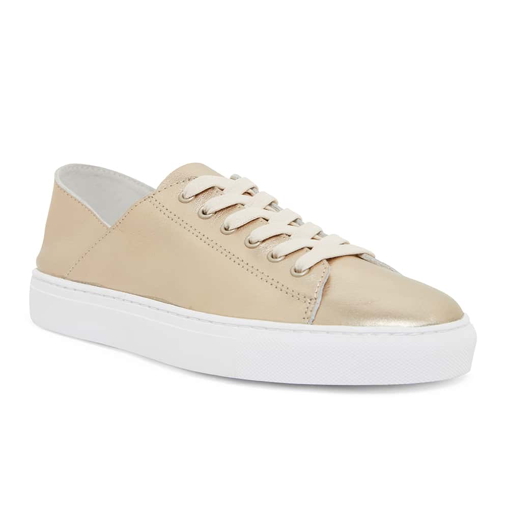 Rialto Sneaker in Soft Gold Leather