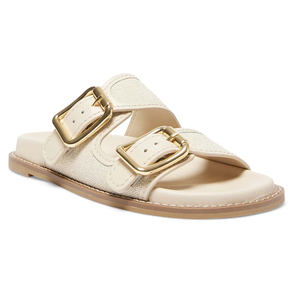 Romina Slide in Nude Leather
