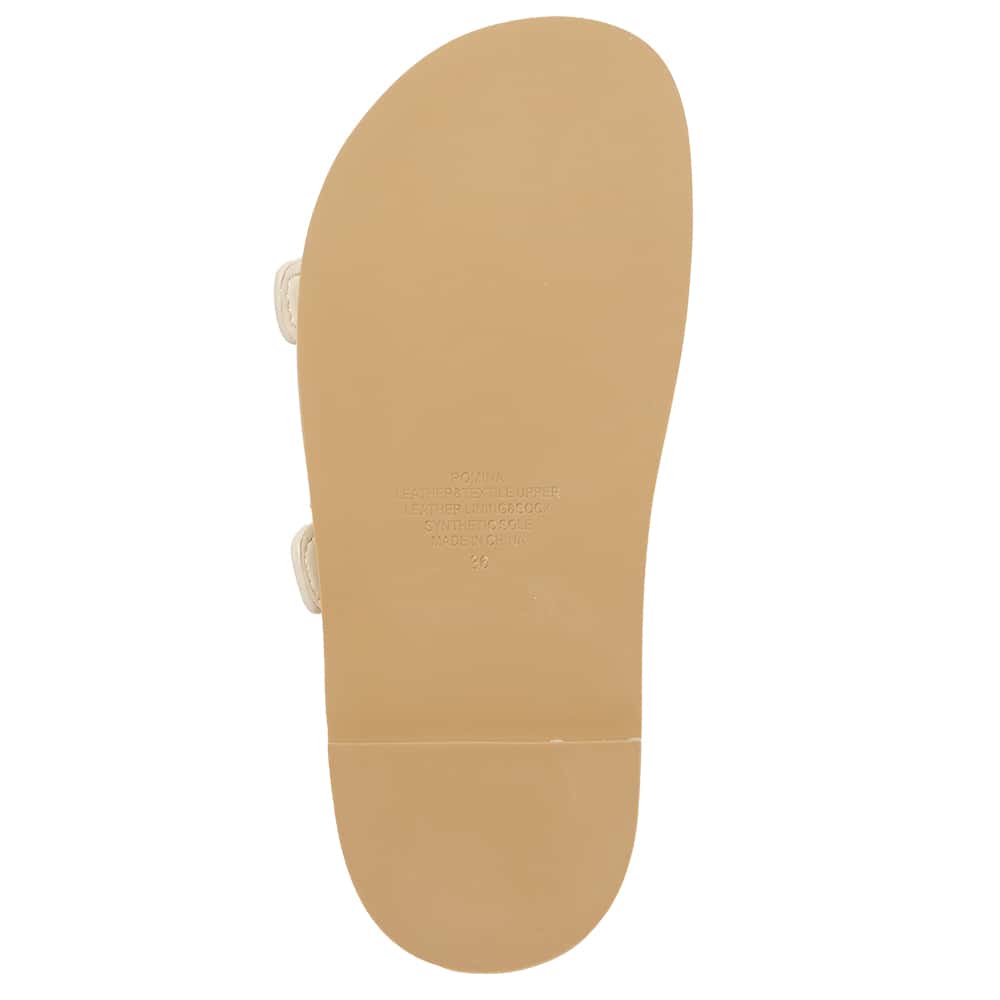 Romina Slide in Nude Leather