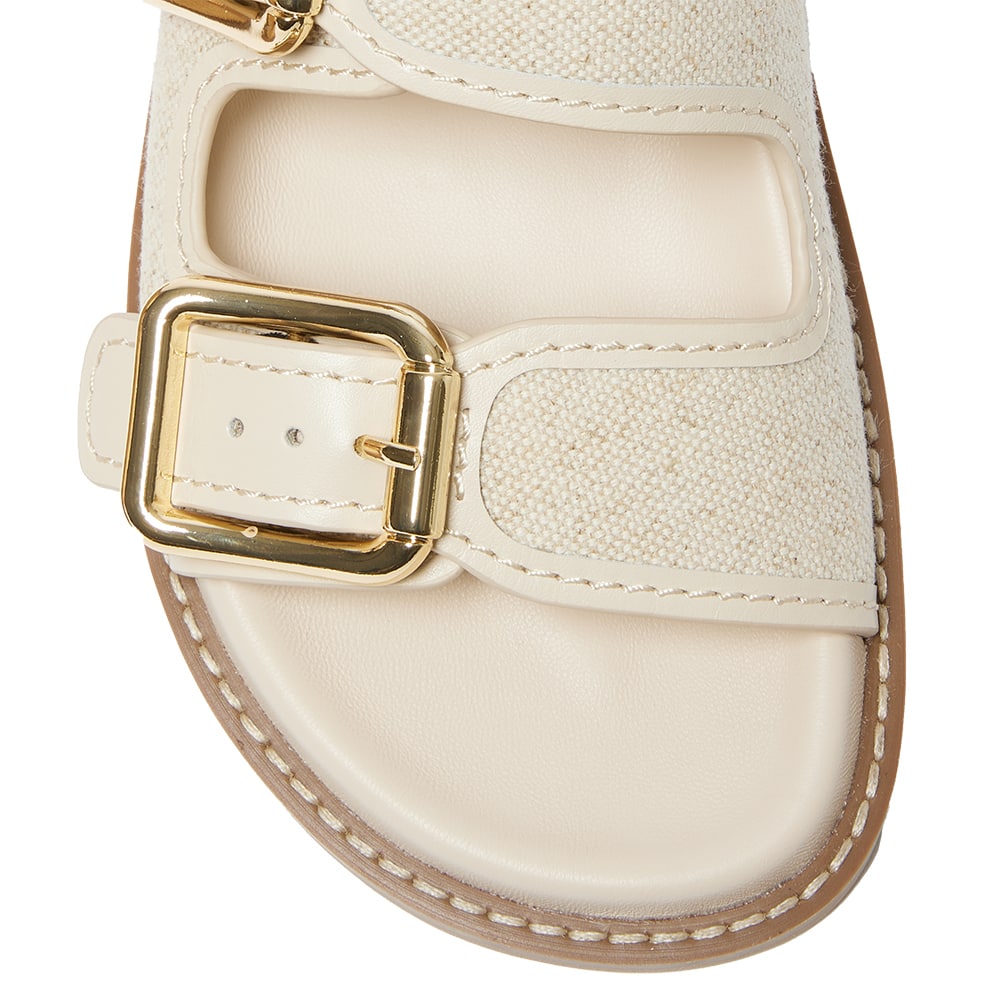 Romina Slide in Nude Leather