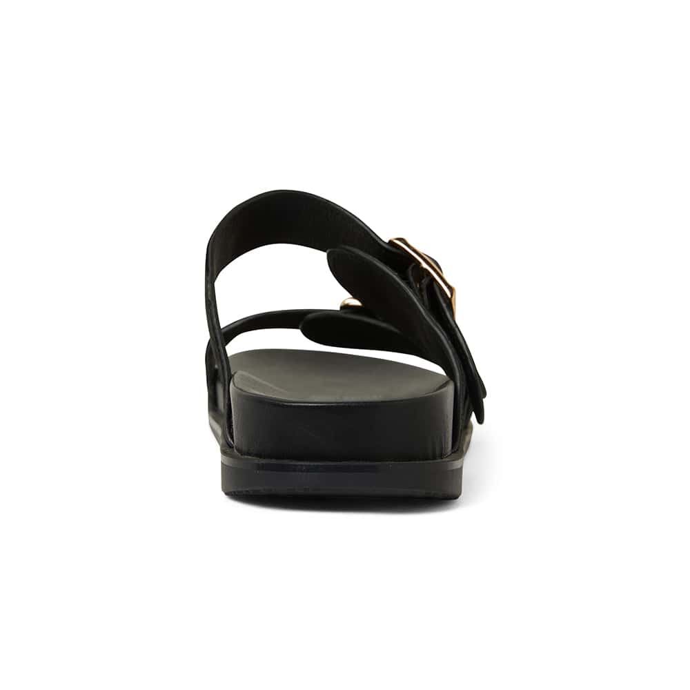 Sarina Slide in Black Pony Pony Hair