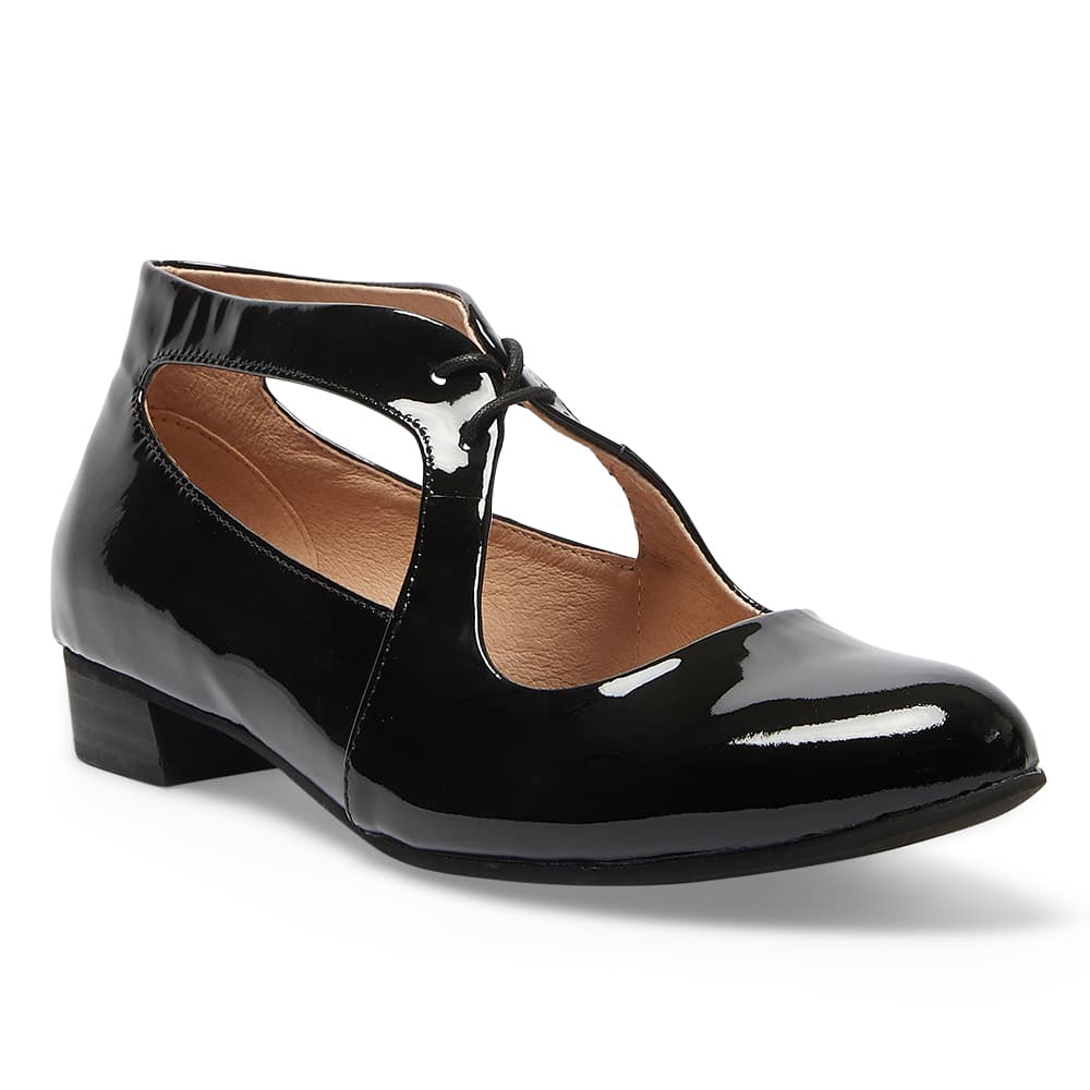 Sasha Heel in Black Patent