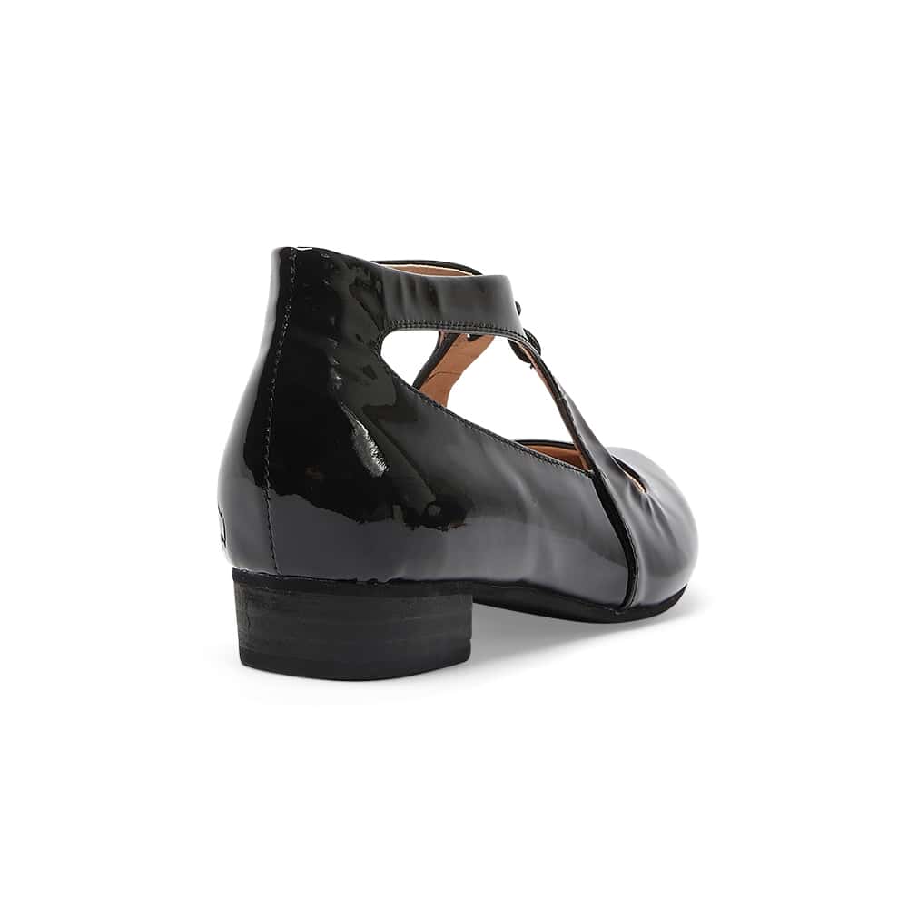 Sasha Heel in Black Patent
