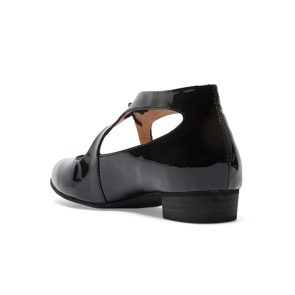 Sasha Heel in Black Patent