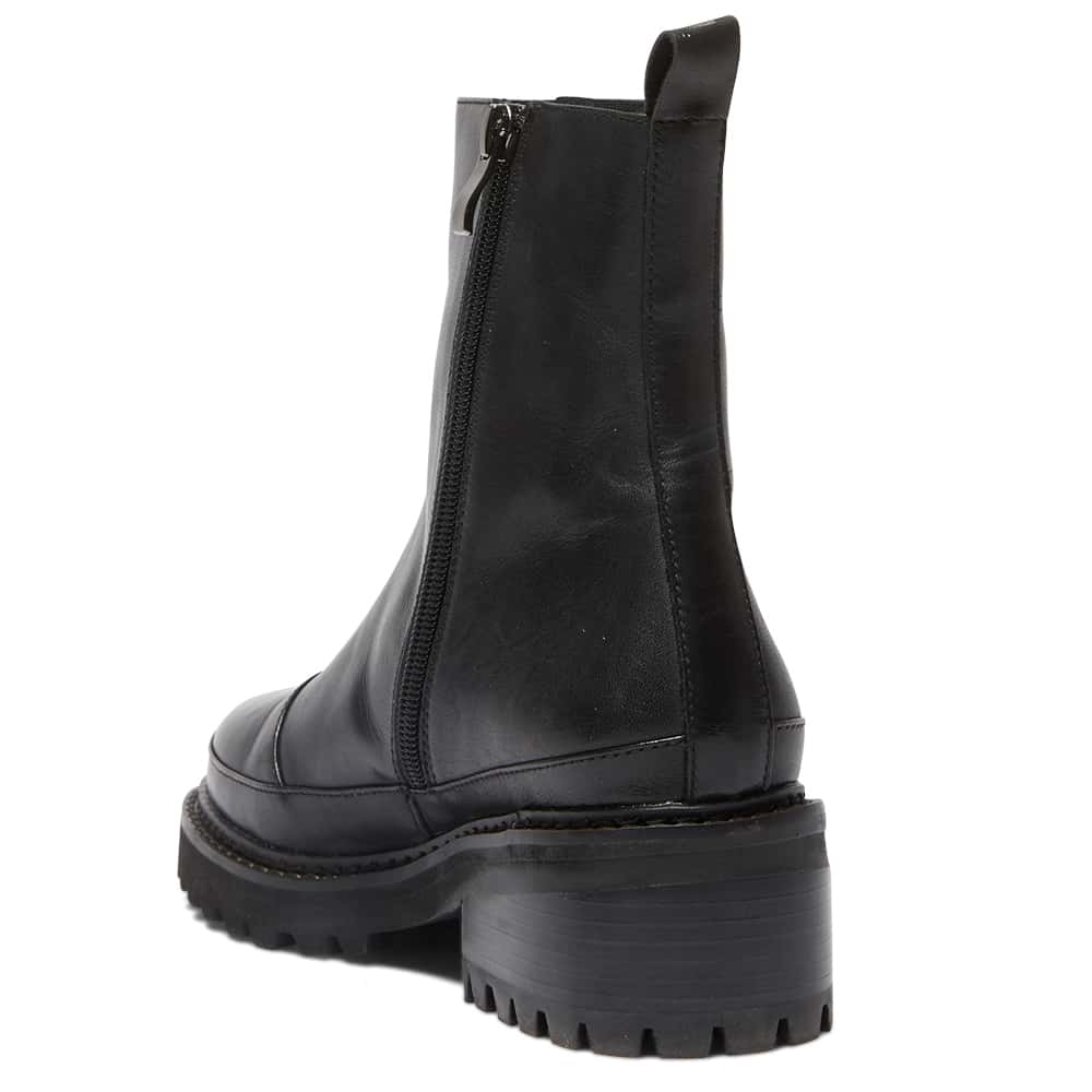 Tamara Boot in Black Leather