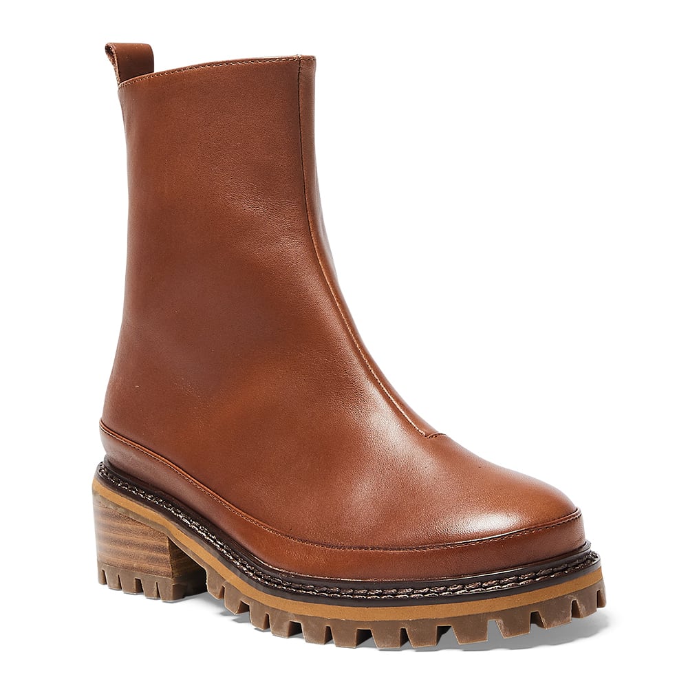 Tamara Boot in Cognac Leather