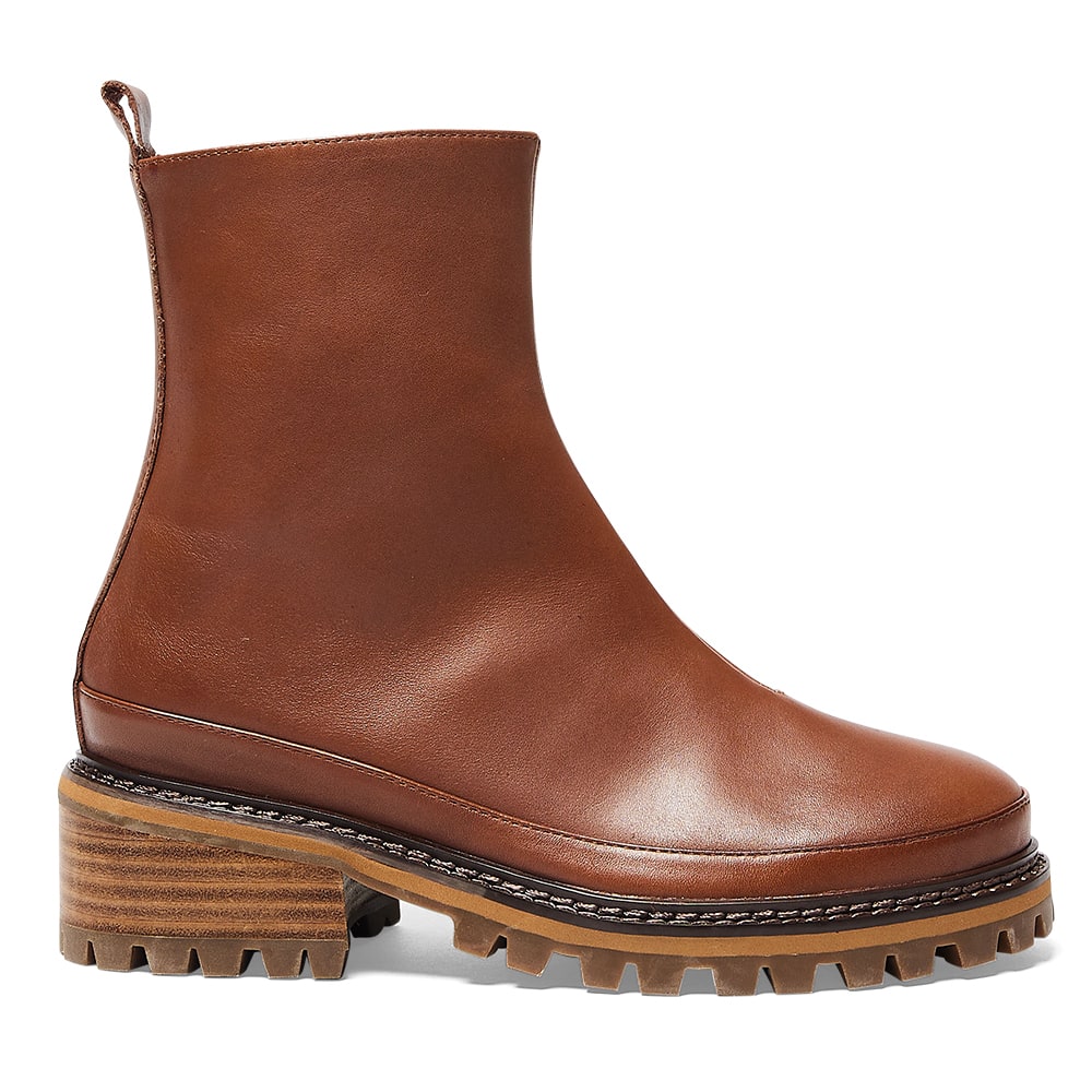 Tamara Boot in Cognac Leather