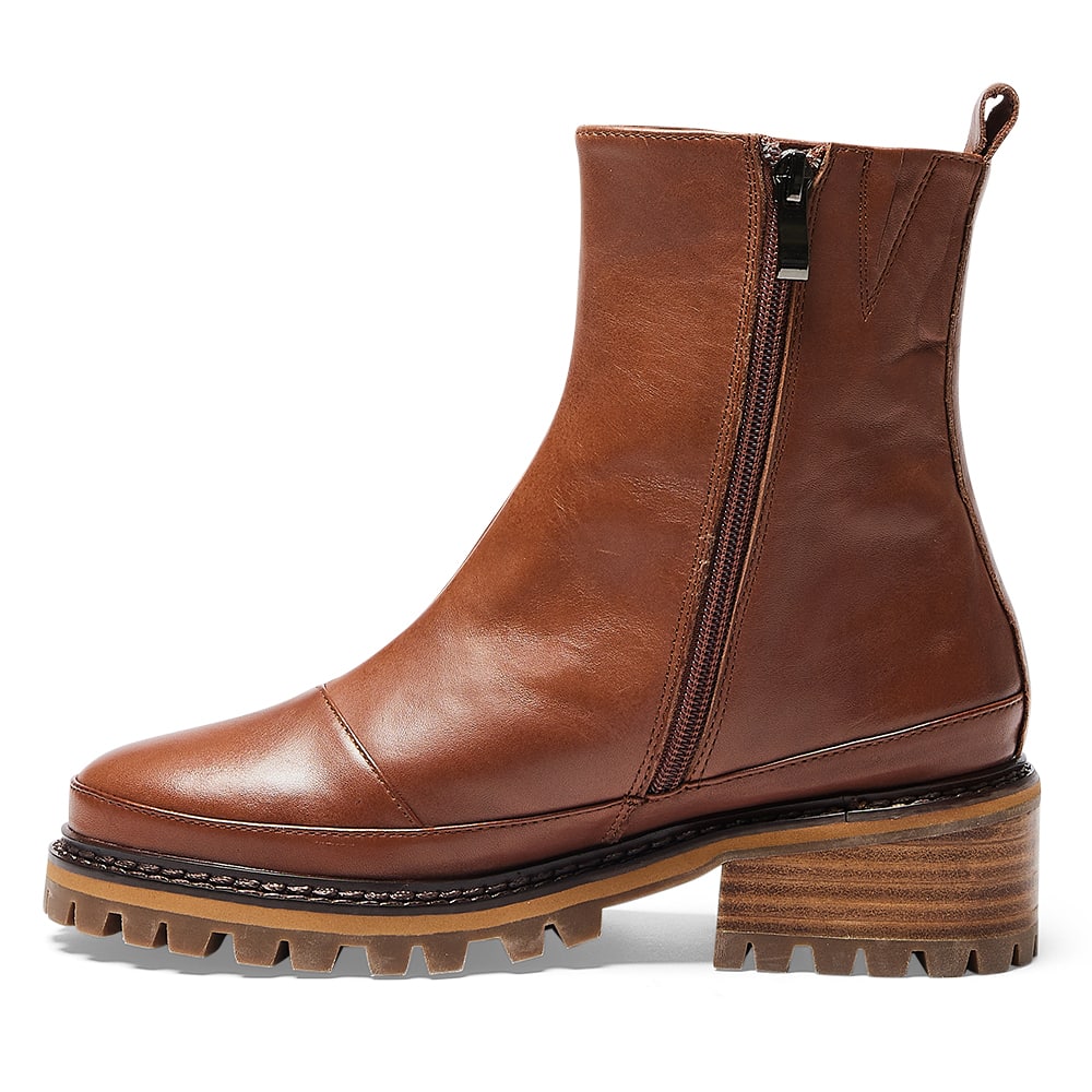 Tamara Boot in Cognac Leather