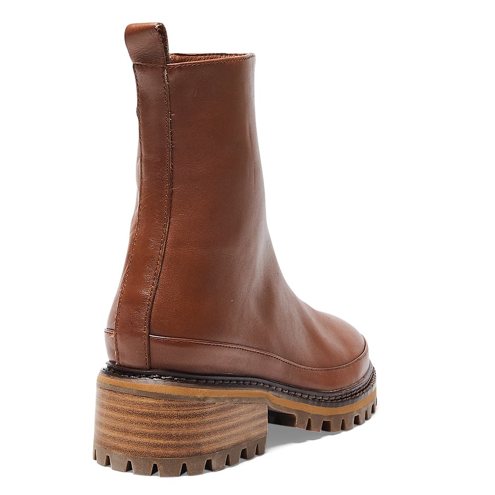 Tamara Boot in Cognac Leather