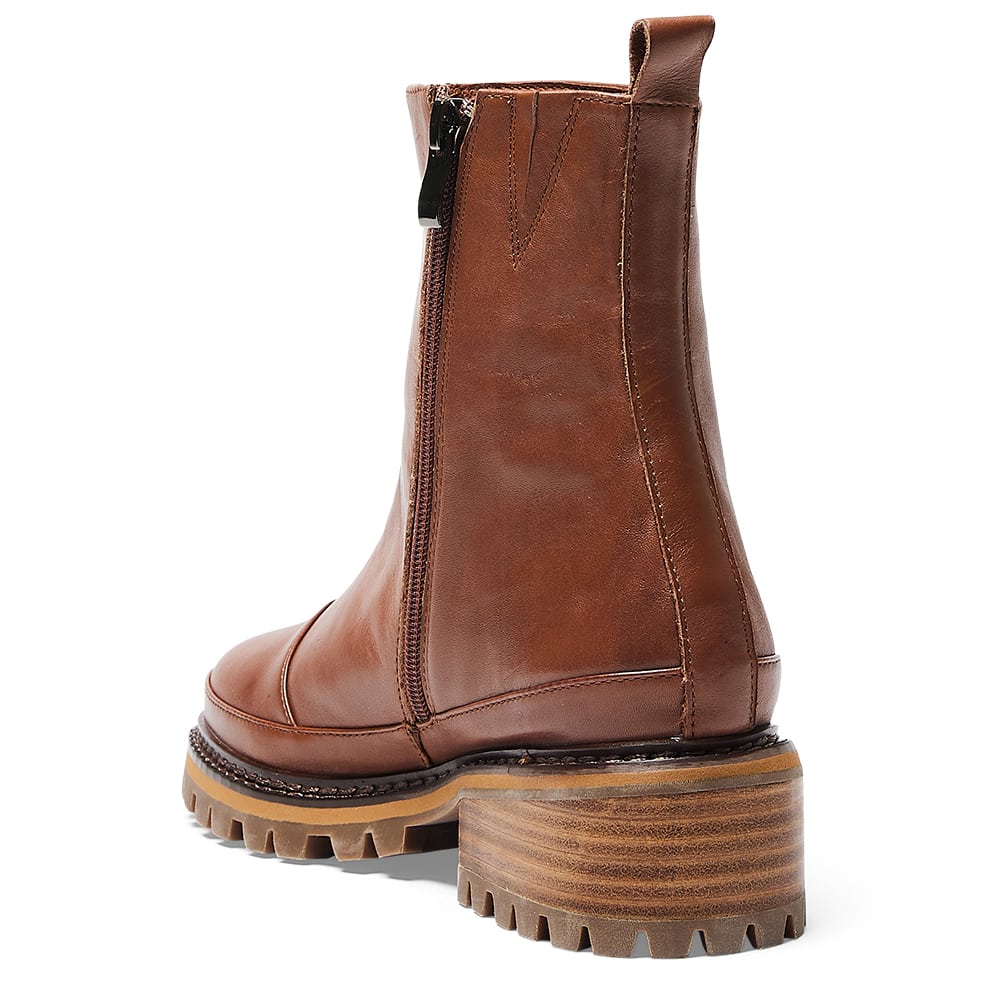 Tamara Boot in Cognac Leather