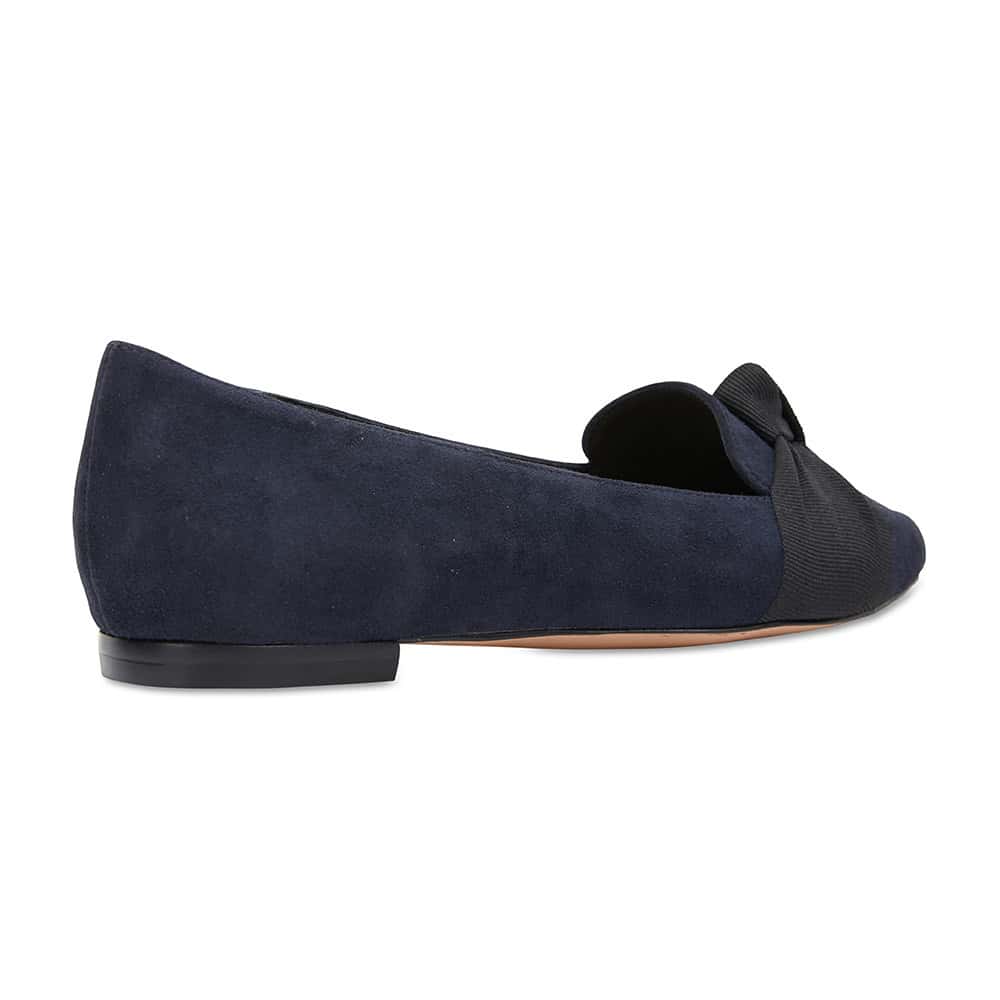 Tango Flat in Navy Suede