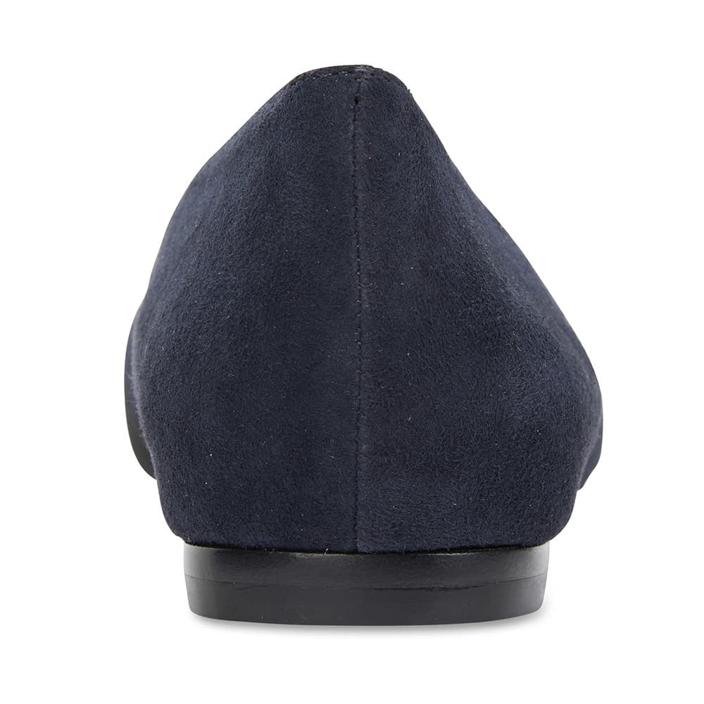 Tango Flat in Navy Suede